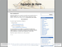 Tablet Screenshot of equipajedemano.wordpress.com