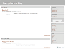 Tablet Screenshot of bunnycharm.wordpress.com