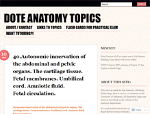 Tablet Screenshot of anatomytopics.wordpress.com