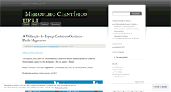 Desktop Screenshot of mergulhocientificoufrj.wordpress.com