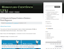 Tablet Screenshot of mergulhocientificoufrj.wordpress.com