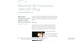 Desktop Screenshot of michellemccormickjrn407.wordpress.com