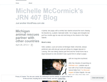 Tablet Screenshot of michellemccormickjrn407.wordpress.com