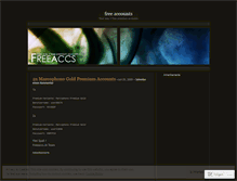 Tablet Screenshot of freeaccs.wordpress.com