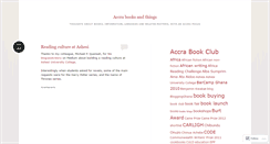 Desktop Screenshot of accrabooksandthings.wordpress.com