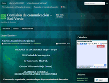 Tablet Screenshot of comunicacionredverde.wordpress.com