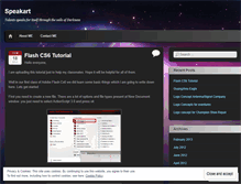 Tablet Screenshot of ispeakart.wordpress.com