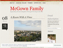 Tablet Screenshot of mcgownfamily.wordpress.com