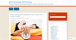 Desktop Screenshot of administracaodeempresa.wordpress.com