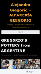 Mobile Screenshot of alfareriagregorio.wordpress.com