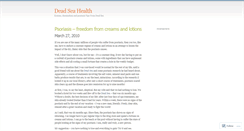 Desktop Screenshot of deadseahealth.wordpress.com