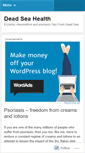 Mobile Screenshot of deadseahealth.wordpress.com
