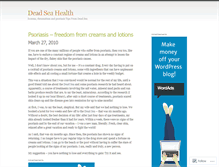 Tablet Screenshot of deadseahealth.wordpress.com