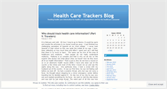 Desktop Screenshot of healthcaretracker.wordpress.com