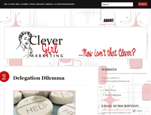 Tablet Screenshot of clevergirlmarketing.wordpress.com