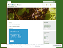 Tablet Screenshot of bethlikesbirds.wordpress.com