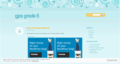 Desktop Screenshot of gpsgrade5mathscience.wordpress.com