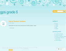 Tablet Screenshot of gpsgrade5mathscience.wordpress.com