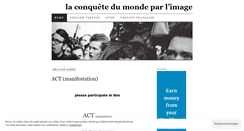 Desktop Screenshot of laconquetedumondeparlimage.wordpress.com