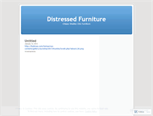 Tablet Screenshot of distressedfurniture.wordpress.com