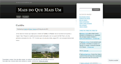 Desktop Screenshot of maisdoquemaisum.wordpress.com