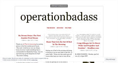 Desktop Screenshot of operationbadass.wordpress.com