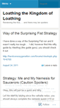 Mobile Screenshot of loathingloathing.wordpress.com