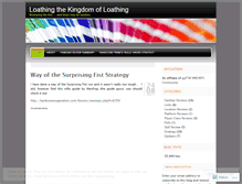 Tablet Screenshot of loathingloathing.wordpress.com