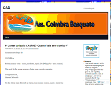 Tablet Screenshot of coimbrabasquete.wordpress.com