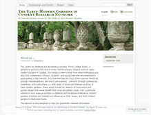 Tablet Screenshot of earlymoderngardens.wordpress.com