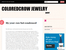 Tablet Screenshot of coloredcrow.wordpress.com