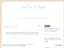 Tablet Screenshot of lifeonaplateblog.wordpress.com