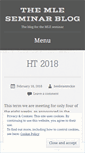 Mobile Screenshot of mleseminar.wordpress.com