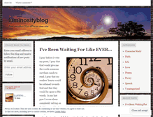 Tablet Screenshot of luminosityblog.wordpress.com