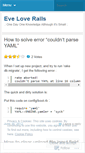 Mobile Screenshot of eveloverails.wordpress.com