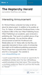 Mobile Screenshot of heptarchyherald.wordpress.com