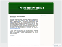Tablet Screenshot of heptarchyherald.wordpress.com