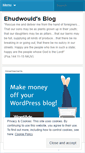 Mobile Screenshot of ehudwould.wordpress.com