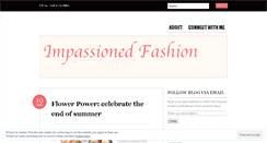 Desktop Screenshot of impassionedfashion.wordpress.com