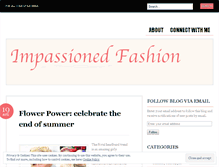 Tablet Screenshot of impassionedfashion.wordpress.com