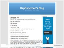 Tablet Screenshot of haphuocthao.wordpress.com