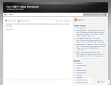 Tablet Screenshot of freemp3online.wordpress.com