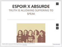 Tablet Screenshot of espoiretabsurde.wordpress.com