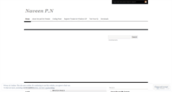 Desktop Screenshot of naveenpn.wordpress.com