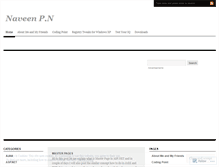 Tablet Screenshot of naveenpn.wordpress.com
