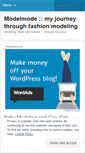 Mobile Screenshot of modelmode.wordpress.com