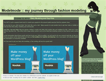 Tablet Screenshot of modelmode.wordpress.com