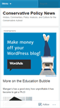 Mobile Screenshot of conservativepolicynews.wordpress.com