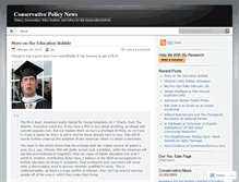 Tablet Screenshot of conservativepolicynews.wordpress.com