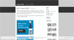 Desktop Screenshot of projectgsis.wordpress.com